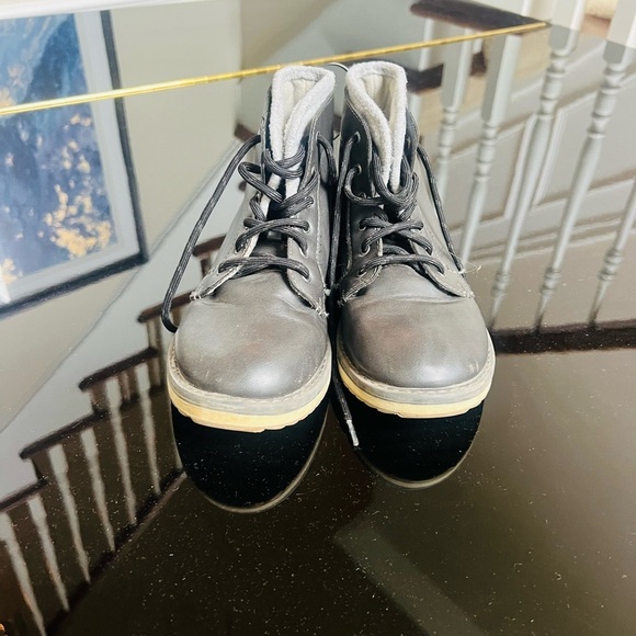 Other - Boys size 3 Gray Lace-Up Boots